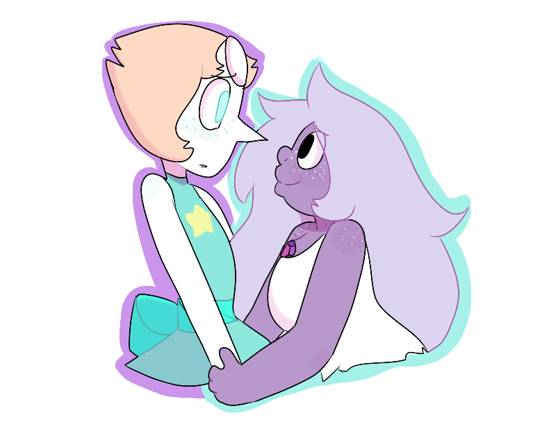 pinkfluffylion:It’s about time I drew some sweet sweet pearlmethyst