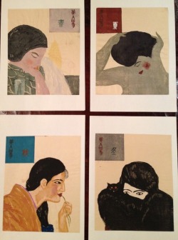 nobrashfestivity: Onchi Koshiro, The Four Seasons, 1927