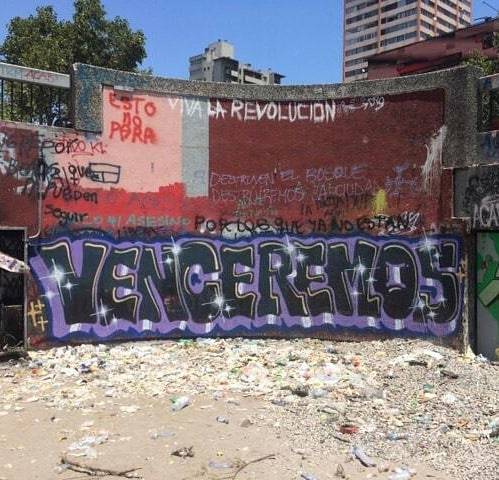 “Venceremos / We Will Win” Seen in Santiago, Chile