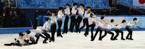 Yuzuru Hanyu looks amazing in his long program costume, even when he’s falling from a quad sal