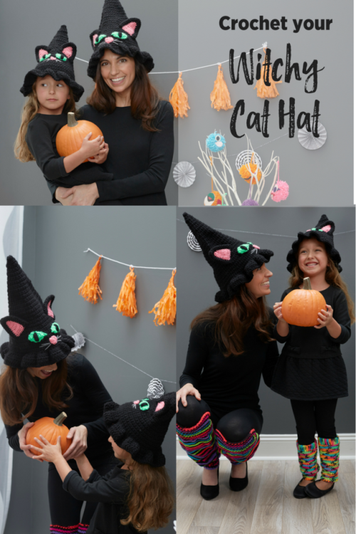 Witchy Cat Hat http://bit.ly/2y0NXLz
