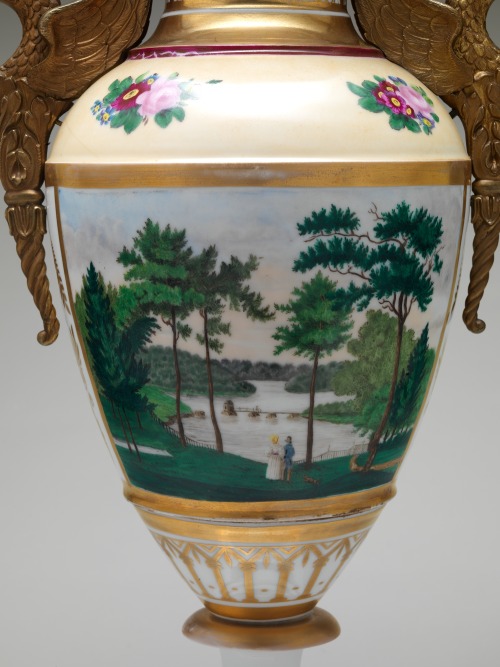 Greek Revival Vase with Picturesque Views (detail)Tucker Factory (Philadelphia, Pennsylvania)1828–36