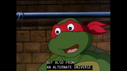 therobotmonster:  Damnit Raphael, we just got that 4th wall fixed. 