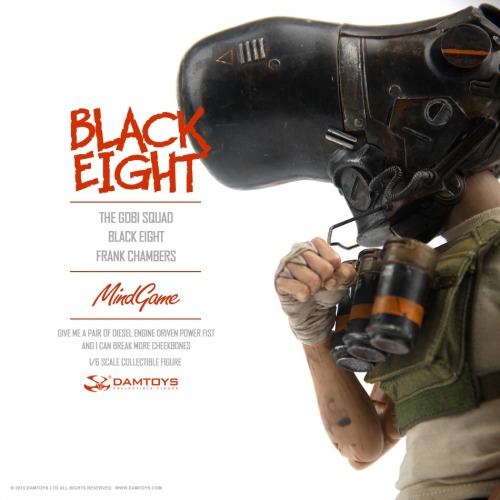 Damtoys new 1/6th series MindGame - The Gobi Squad - Black Eight (Frank Chambers)