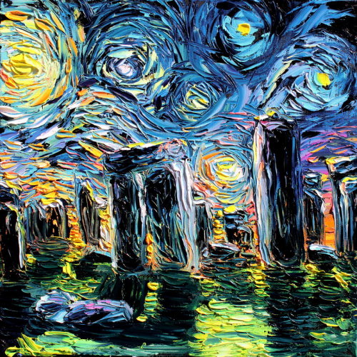 knightofleo:    Aja Apa-Soura van gogh never saw golden gate  van gogh never saw the great wall  van gogh never saw christ the redeemervan gogh never saw stonehenge  van gogh never saw eiffel  van gogh never saw mount fuji  van gogh never saw hollywood