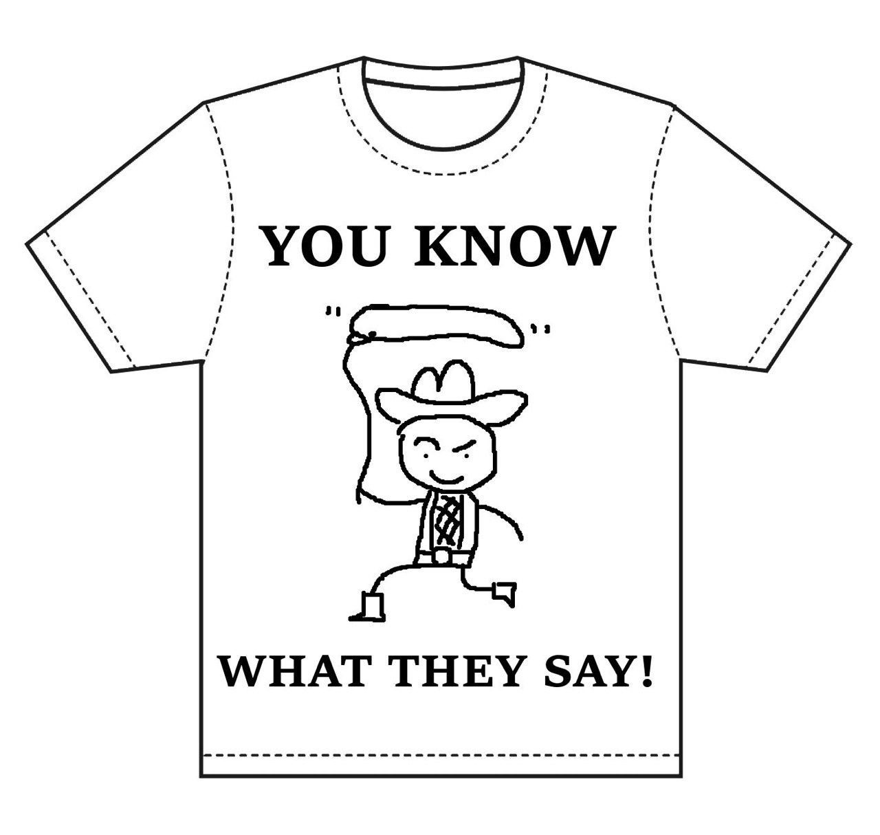 garbage-wizard: This shirt came to me in a vision. I drew it in one attempt and no