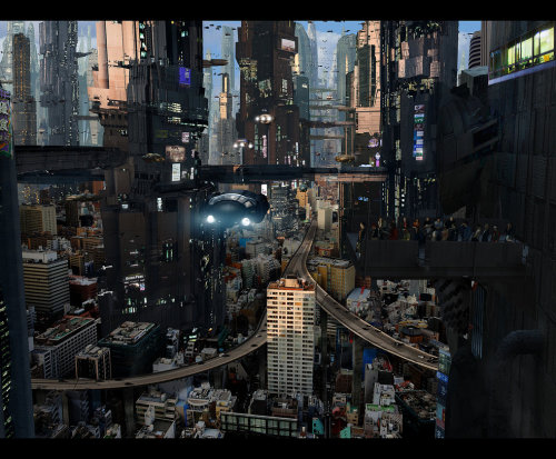 thecyberwolf:  Futuristics City - Concept Art  by Scott Richard (Rich35211) Website - CGHUB - Facebook 