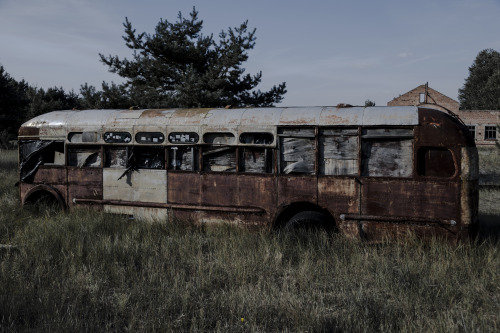 Engagement VIII.Stalker-bus we fortunately found. Recently burned to the ground.