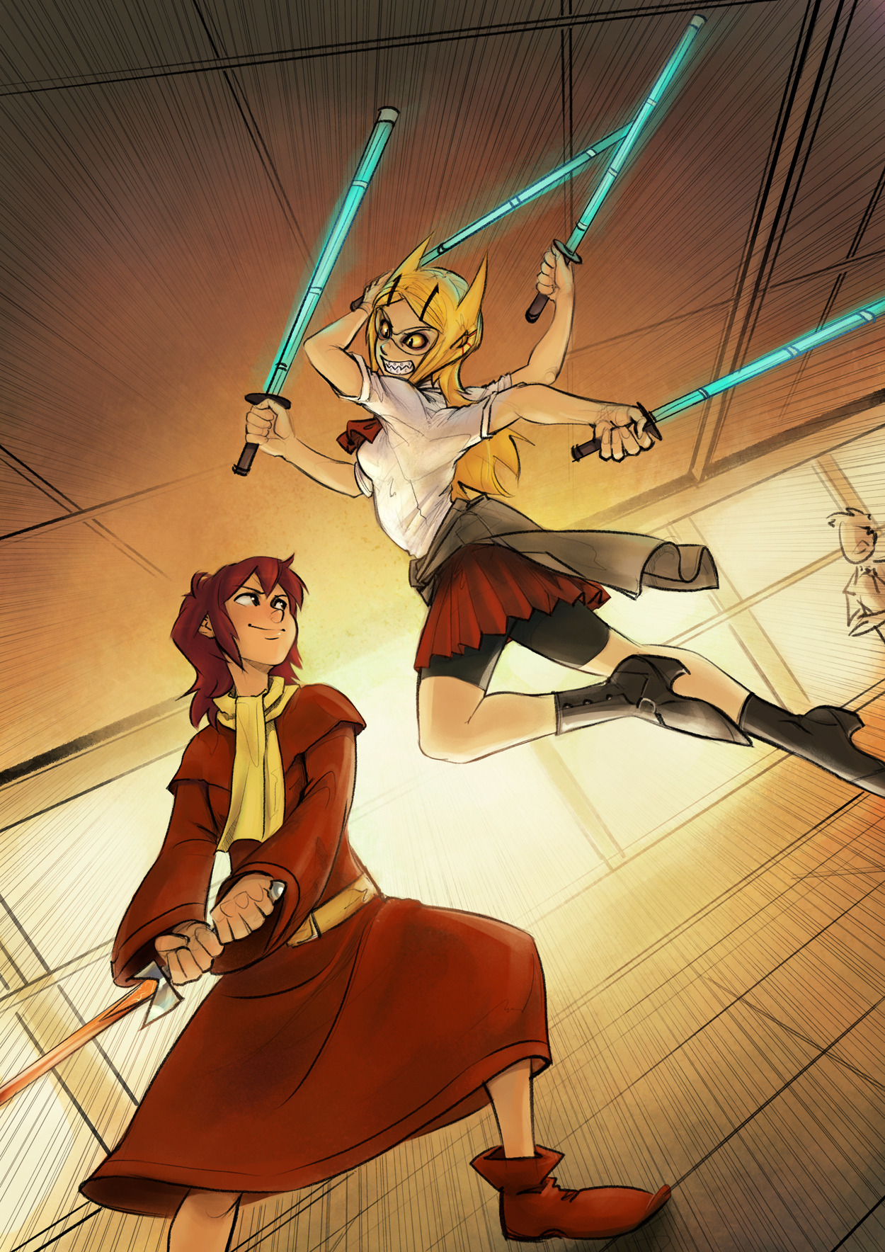 Psuedofolio — Grieve-Tan and Hazel Commission Err… one's the...