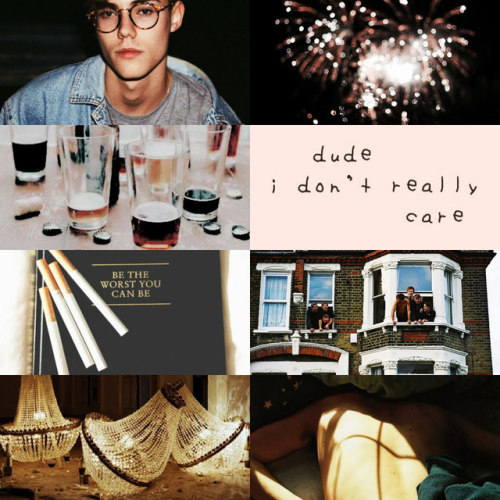 ravensxng:Wolfsong Characters - Carter: He said, “Here,” and handed me a glass of something.I dran