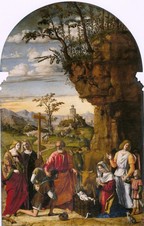 The Adoration of the Shepherds and Saints, by Cima da Conegliano, Chiesa di Santa Maria dei Carmini,