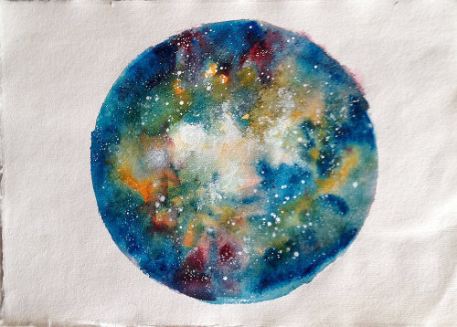 culturenlifestyle:Circular Nebula Compositions by Sylvia C. Sosnovska Talented U.K. based artist Syl