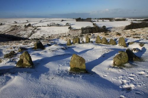 archaicwonder: Nine Maidens Stone Circle, Devon, England This stone circle is located near the villa