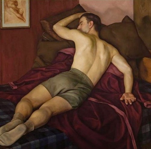 antonio-m: ‘Resting Athlete’, 1938, by Luigi Lucioni (1900–1988). Italian-American artist.