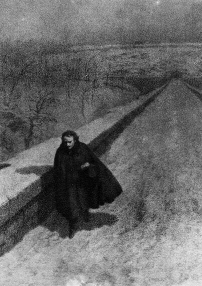 sakrogoat:Bernard J. Rosenmeyer - Poe Walking High Bridge