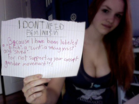Yeah.... Feminism isn’t a sham...  It’s really just about equality... Right?