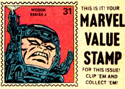 jthenr-comics-vault:  MODOK Marvel Value Stamp From my issue of Defenders #20 (February 1974)