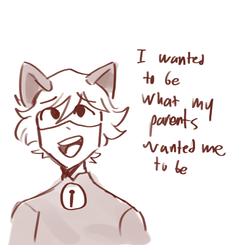 hennalyes:chirrae: this was funnier in my head “Why does cat noir’s parents want him to be my son?!”