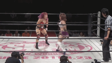twitchandmoan:Io Shirai vs Tam Nakano.  www.grappletube.com/  - biggest FREE fighting wrestli