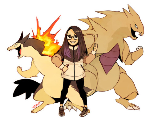 sticksandsharks:handful of trainer commissions from batch 1; still going through the list!