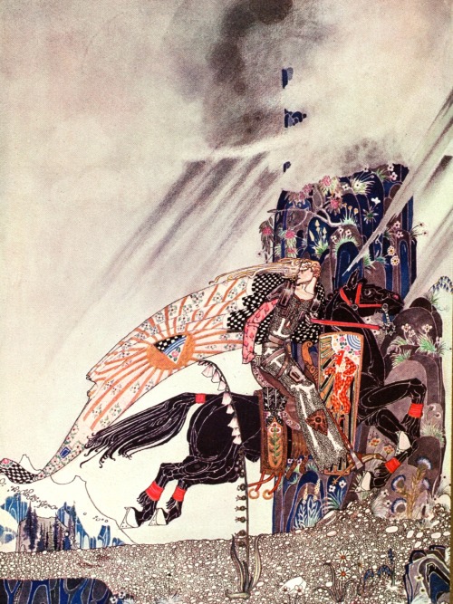 figuresinthevoid:The East of the Sun and West of the MoonKay Nielsen (1886-1957), Danish illustrator.   This artist is known to have been hired in 1939 by Disney, in order to carry out studies as part of the future film projects of the firm, and will