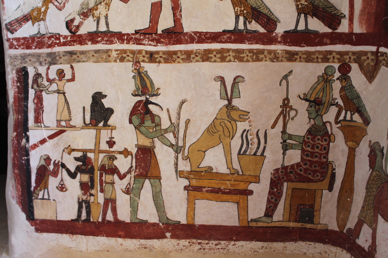 intaier:  Dakhla oasis, Petosiris tomb* roman/egyptian mix of art style is totally