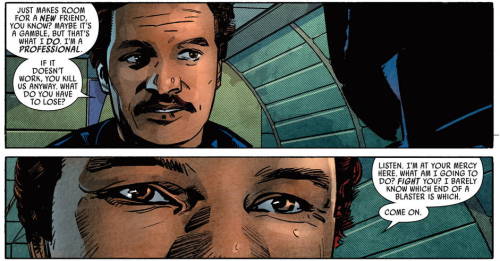 dablacksaiyan: superheroesincolor: Star Wars: Lando Vol 1 #5 (2015) //  Marvel Comics “Ye