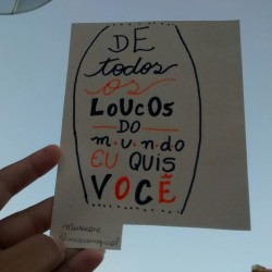 vibedonordeste:  porquê a sua loucura parece um pouco com a minha..