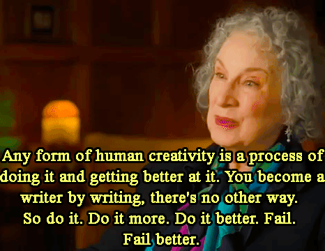 witchmd13:Some gold advice from Margaret Atwood from her Master Class on creative writing trailer.