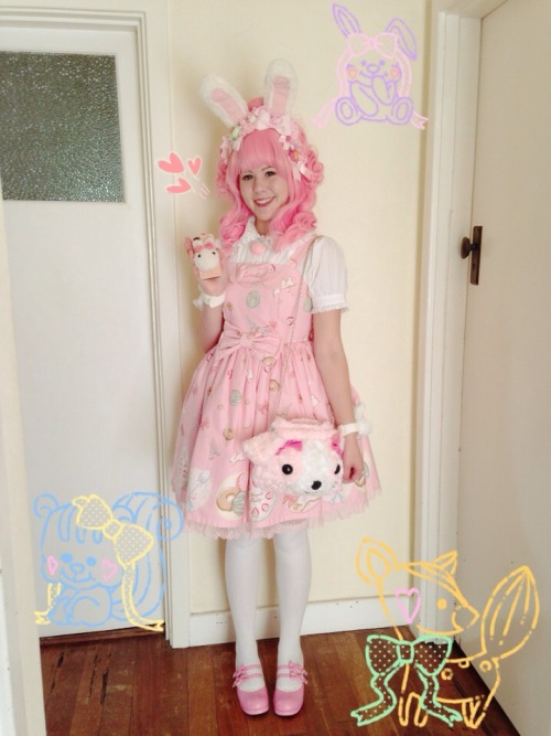 sweetkitsune:  My Easter coord for an Easter egg hunt I held yesterday. 