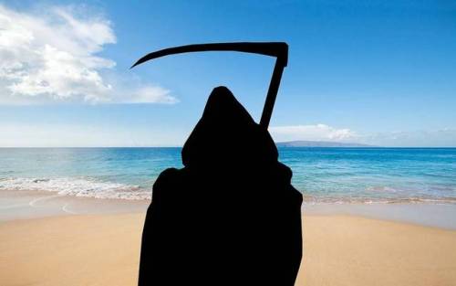 auntiewarhol:  sixpenceee:  The Swim Reaper, sometimes the grim reaper needs a vacation too!  live laugh love 