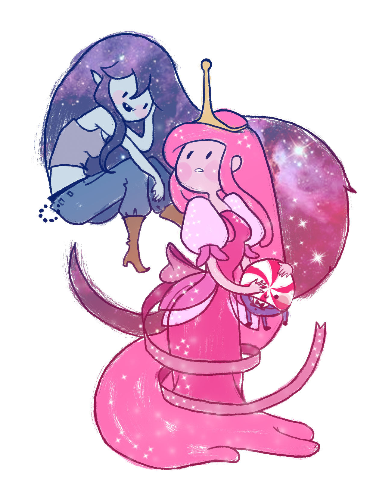 mekacrap:  one of my otps in adventure time :3 cute waifus 
