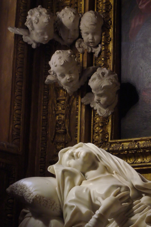 Detail from Bernini’s “Beata Ludovica Albertoni”. (via)