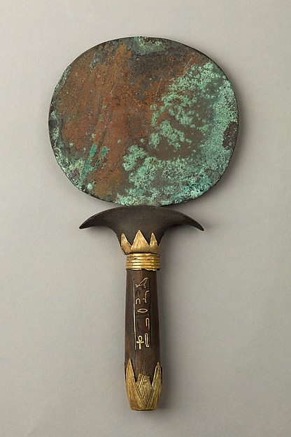 ancientpeoples: Mirror of Reniseneb c.1810-1700 BC 12th Dynasty, Middle Kingdom This mirror is inscr