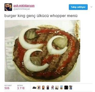 Burger King genç ülkücü...