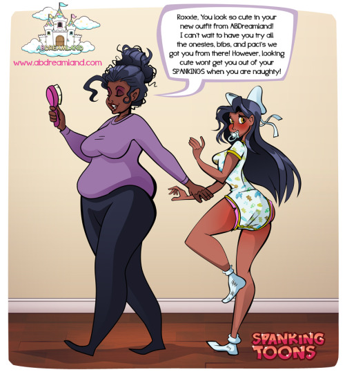 spankingtoons:  I made these toons in collaboration with ABDreams and their new site that sells ABDL