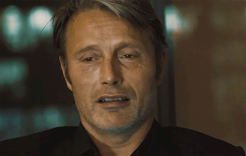 mygoldendragonfly:  Mads Mikkelsen and faces. Request by my dear friend @lady-wilwarin