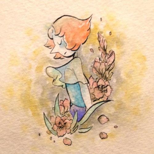 Porn photo ohseagull:  Two Pearl watercolor things from