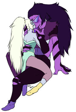 gg-rain:  ((Pose ref and in spired by datcick ‘s art)) Transparent gay gem fusion babies.  So here’s my first NOT smut Opalite. I blame my friend Sugi for making me love this ship so much how dare u.