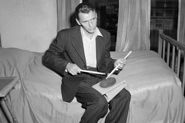 foreverfranksinatra:  Photographed on the set of The Man With The Golden Arm.