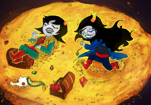 shelbycragg:I had the honor of coloring guzusuru‘s amazing drawings for today’s Homestuck update! It