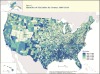 - Income inequality in the United States. Darker = more unequal.