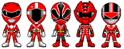 morphinlegacy:  5-Ranger Teams of 1-Color