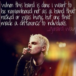 Even though they won&rsquo;t be making music.they will always still be there.“‘Promise me, when MCR’s gone, you’ll do what it takes to survive. You’re strong enough to do it without me.’”—Gerard Way #mcr #band #gerard #way #nottheend #liveon