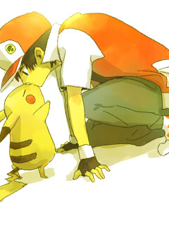 redxgreenftw:~Red and Pikachu~ By ジェミ  *Art was reposted with the artist’s permission. Please do not delete the source.