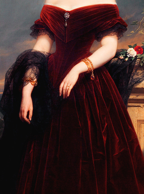 Isabelle Antoinette Barones Sloet van Toutenburg (detail), by Nicaise De Keyser.