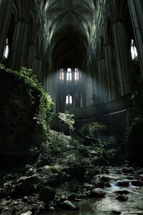 justbmarks:One of the most interesting abandoned places - Church in St. Etienne, France via reddit LOOKS  AMAZING