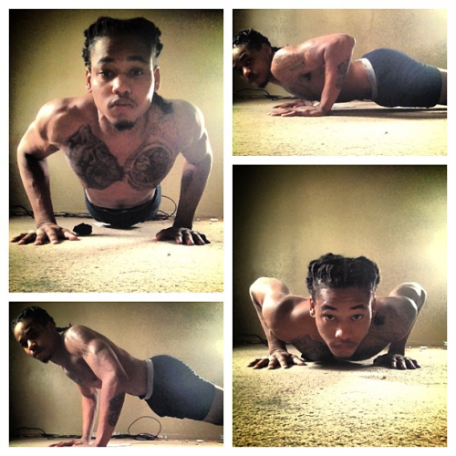idgafwhawha:  DJ GOTTA ASS ON HIM, KEEP THEM PUSHUPS GOING PAPI, DAYUM <3 