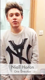  “Hi guys is Nialler here from One Direction, just wanna say a massive congratulations