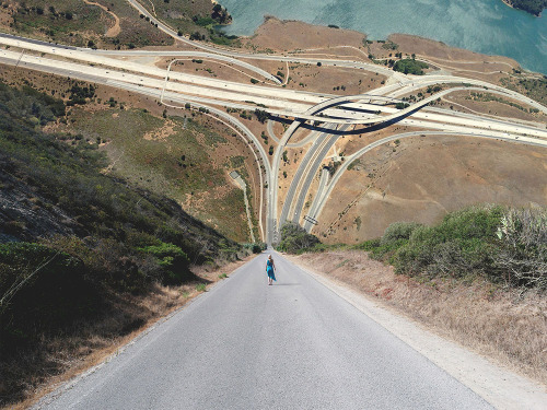 culturenlifestyle:Laurent Rosset Defies The Laws Of Gravity and Endless Horizons With Masterful Photo Manipulations Laurent Rosset , digital artist and architect, is a magician who tricks the mind with surreal digital photo manipulations that pull the